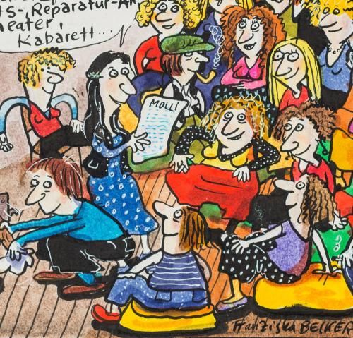 Franziska Becker heizt ordentlich ein für das neue Frauenzentrum in Heidelberg (KMH: K. Gattner). Franziska Becker heizt ordentlich ein für das neue Frauenzentrum in Heidelberg (KMH: K. Gattner).