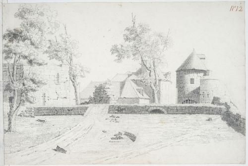 Charles de Graimberg: Album mit 15 Ansichten der Burganlage von Château-Thierry, 1805–1809 (Foto KMH: Gattner) Charles de Graimberg: Album mit 15 Ansichten der Burganlage von Château-Thierry, 1805–1809 (Foto KMH: Gattner)