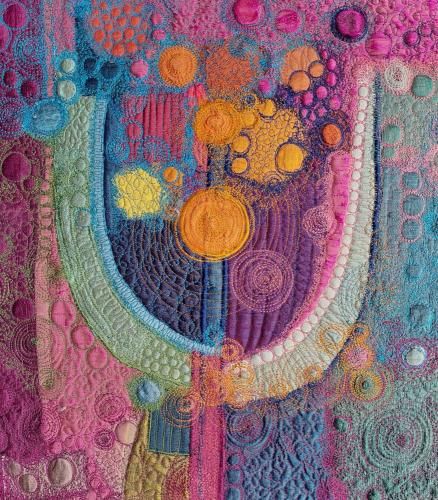 Textiles Kunstwerk von Lotte Hofmann, Detail, Foto: NAF Textiles Kunstwerk von Lotte Hofmann, Detail, Foto: NAF