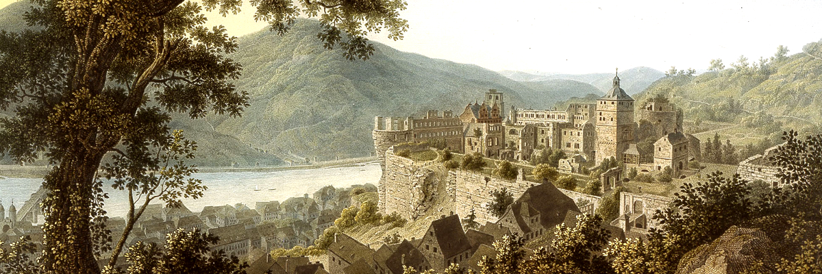 Heidelberger Schlossansicht im Kupferstich von Charles de Graimberg, 1817, Foto: KMH