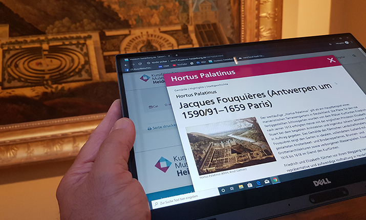 Sammlung online auf dem Tablet, Handy oder PC (Foto: Kurpfälzisches Museum) Sammlung online auf dem Tablet, Handy oder PC